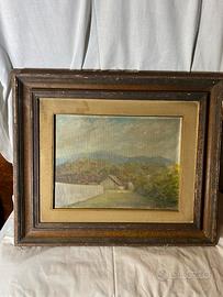 Dipinto Paesaggio di Campagna - Michieletto  1976