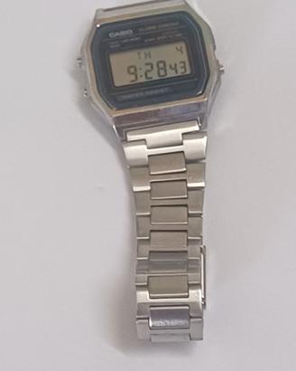 orologio da polso casio cinturino acciaio funziona