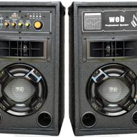 Casse Acustiche Amplificate 100W USB e Bluetooth