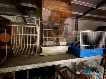 Gabbiette per uccelli e coniglietti