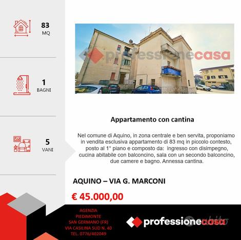 Appartamento 85 mq in centro