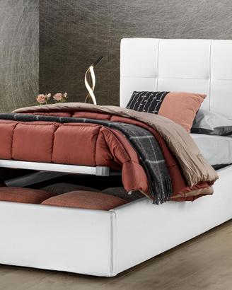 letto singolo con contenitore