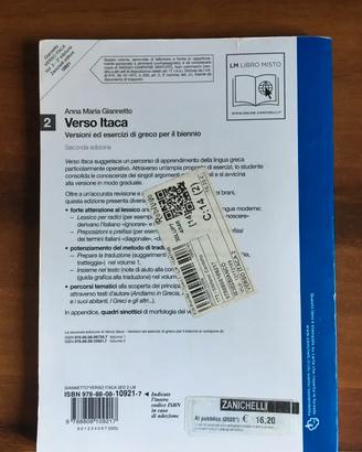 Verso Itaca vol 2 isbn 9788808109217