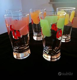 Bicchieri vintage dipinti a mano