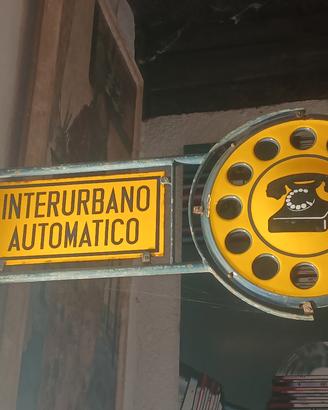 tabella telefono gettoni vintage