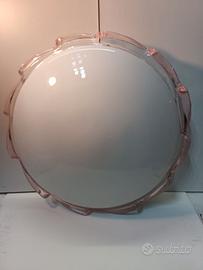 Lampada da soffitto in vetro di murano anni 80