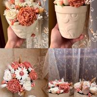 Bouquet candele profumate in vaso
