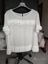 Camicetta blusa estiva Motivi manica corta tg 48