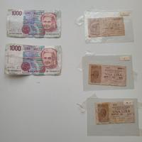 Banconote Regno e Repubblica Italiana 
