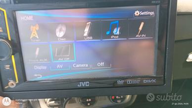 Autoradio JVC KW-V10 2 DIN con display touchscreen