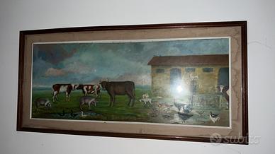 Quadro antico “La fattoria”