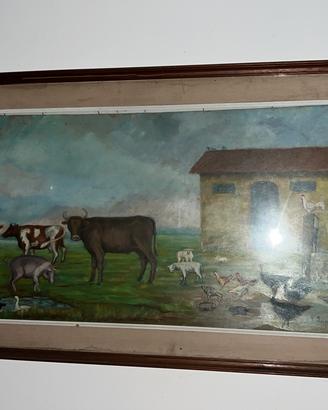 Quadro antico “La fattoria”