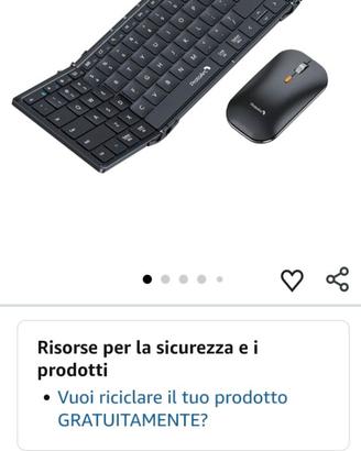 Tastiera pieghevole wireless protoarc XKM01