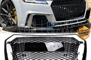 GRIGLIA per Audi TT 8S 14-18 NIDO D'APE Nero Lucid