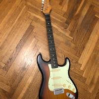 Chitarra eletrica con amplificatore e custodia