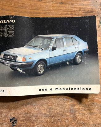 Manuale originale Volvo 343 / 345 –  1981