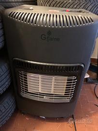 Stufa a gas con piastre ceramiche intatte