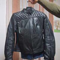 giacca pelle moto donna 