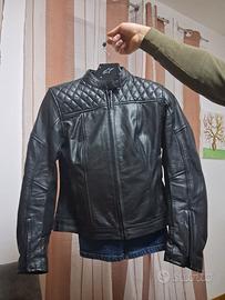 giacca pelle moto donna 