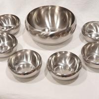 ALESSI coppette macedonia Set mod. 206/12 Acciaio