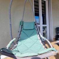 Dondolo con seduta sospesa verde 91x91x192 m 