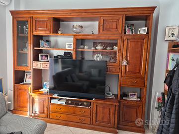 parete attrezzata in legno (no truciolato)