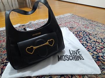 Borsetta elegante nera "Love Moschino".