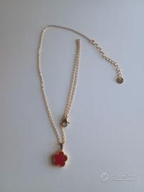 Collana donna in acciaio con pendente 