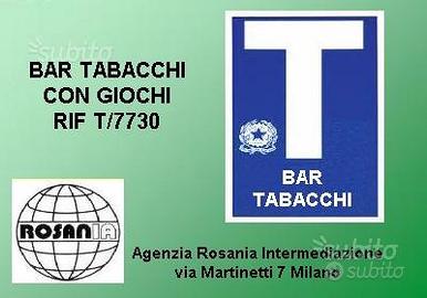 Bar tabacchi con giochi (rif T/7730)