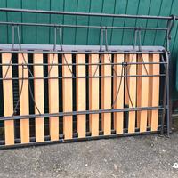 letto in ferro battuto più  rete matrimoniale 