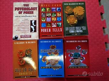 Lotto 6 libri Poker Texas Holdem ormai introvabili