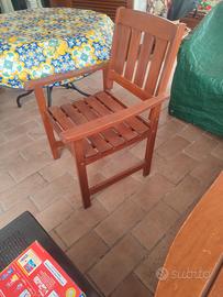 4 sedie da giardino 