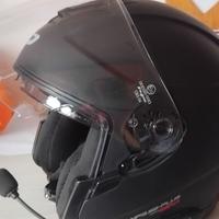 Casco demi jet con interfono integrato