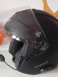 Casco demi jet con interfono integrato