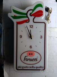 Tabella pubblicitaria con orologio FIORUCCI an 70