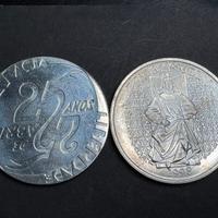 2 monete portogallo 1000 scudi argento