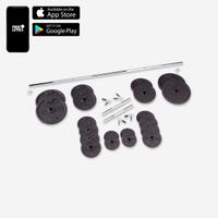 Kit manubri e bilanciere palestra 50 kg