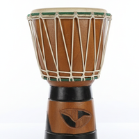 Djambè/bongo africano dipinto e fatto a mano.