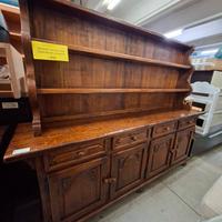 Credenza con piattaia legno massello 