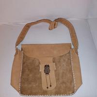 Borsa in pura pelle Nabuk