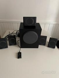 Sistema audio 5.1 Creative con SubWoofer e casse