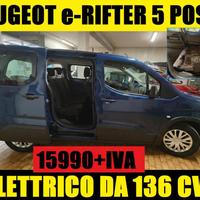 PEUGEOT e-Rifter 5 POSTI ELETTRICO A PIANALE UNI