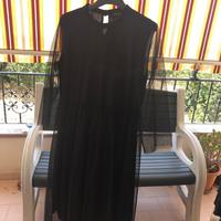 Abito Nero SANDRO FERRONE in Tulle 'PLUMETIS'