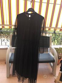 Abito Nero SANDRO FERRONE in Tulle 'PLUMETIS'