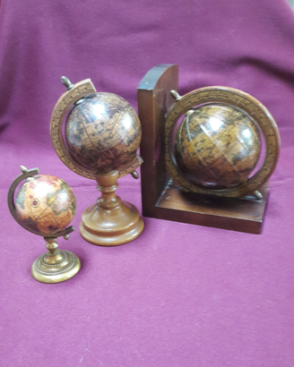 3 mappamondo vintage