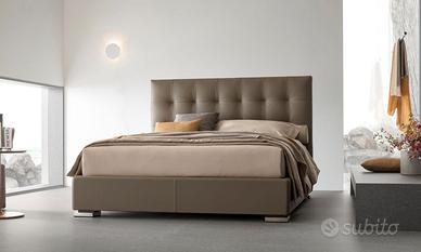 Victor Plus - Letto con testiera alta imbottita 