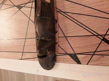 Maschera in legno Tribale Africana 1980 Kenya.