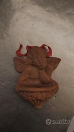 Mini acquasantiera angelo