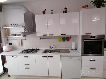 cucina bianca 3 metri