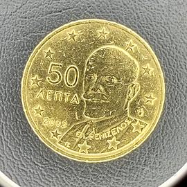 Collectible Coin 50 Euro Cents 2002 KM# 186 🇬🇷